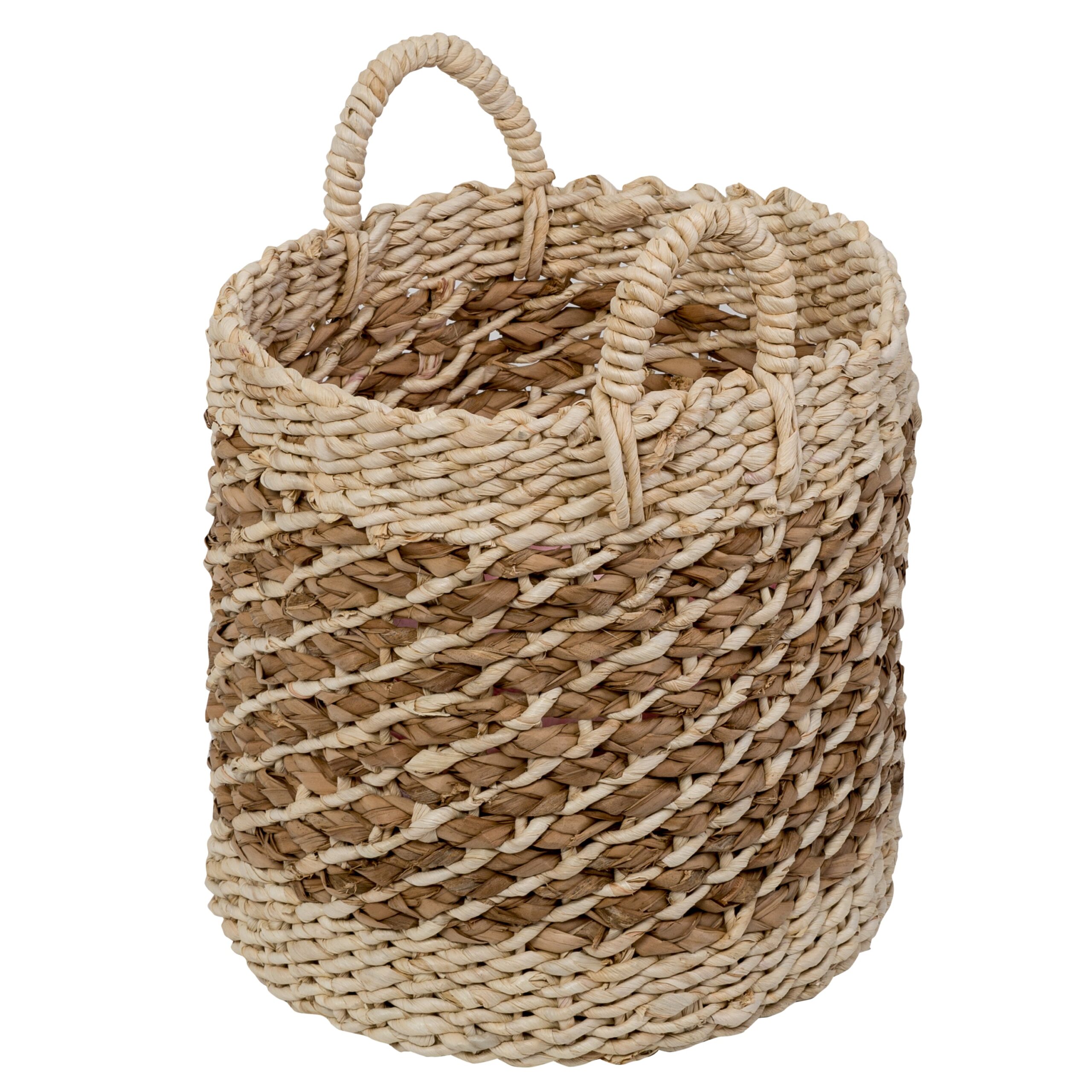 natural tea stained small wicker storage basket with handles natural tea stained small wicker storage basket with handles
