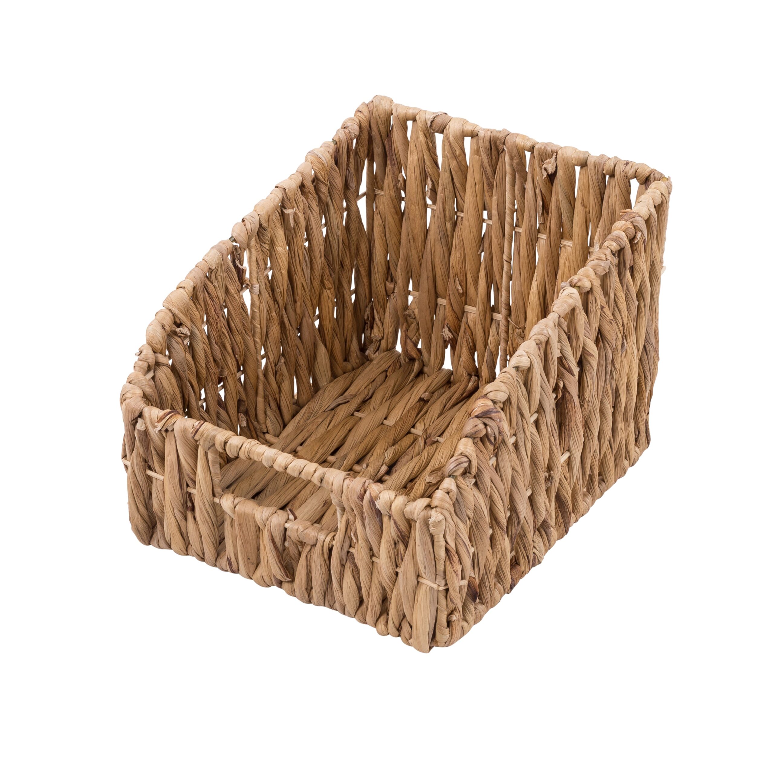 natural wicker open storage baskets (set of 2) natural wicker open storage baskets (set of 2)